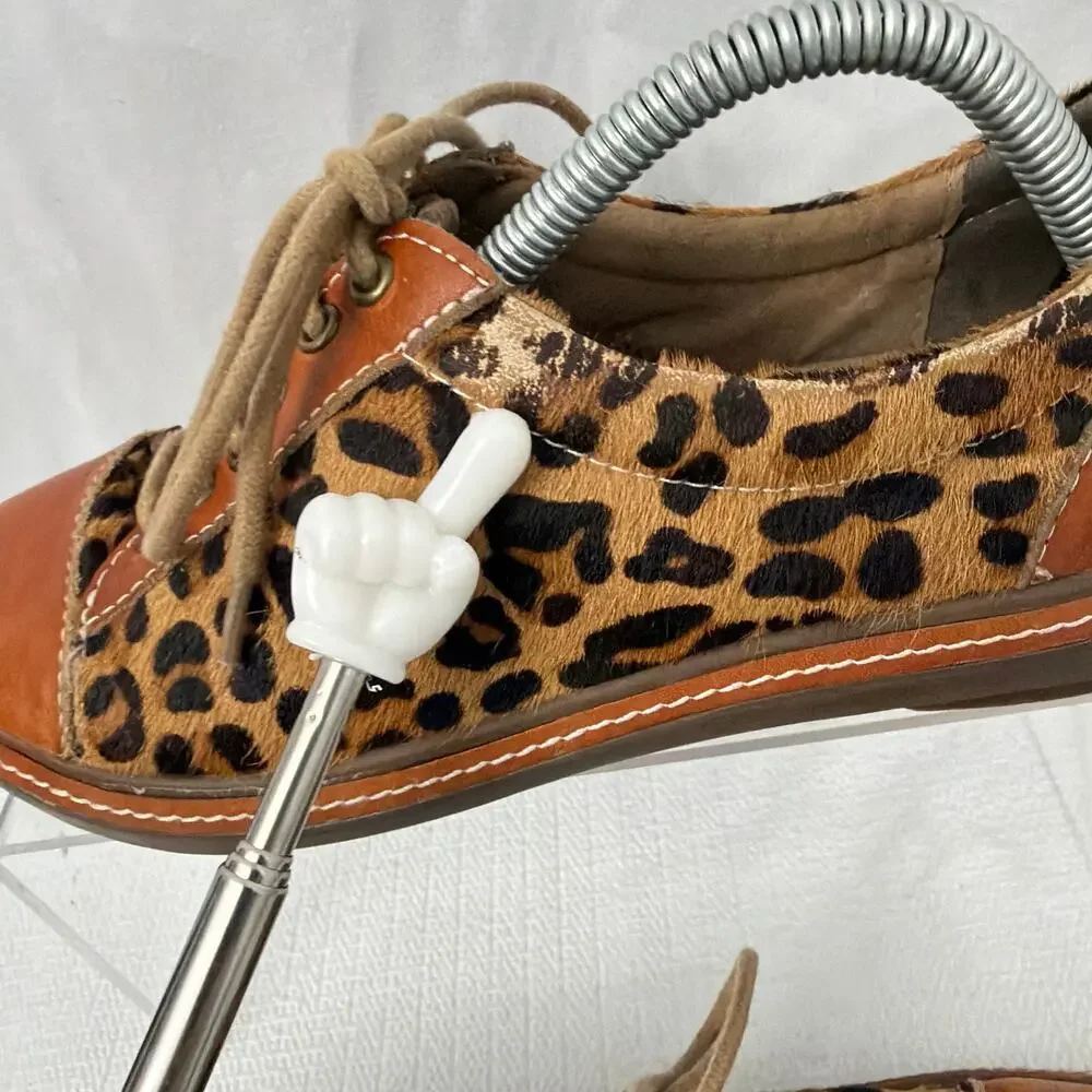 L’Artiste Shoes Womens Size 6 Spring Step Libbi Leopard Print Calf Hair